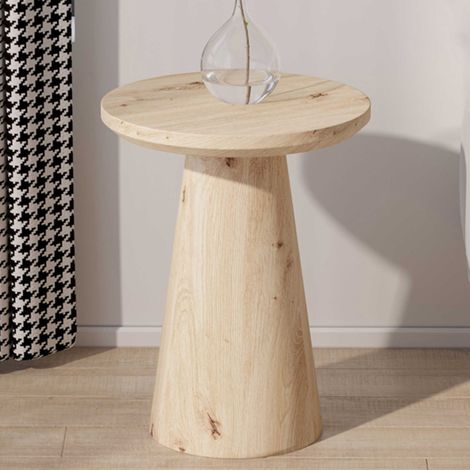 Table d&039appoint Lukas  Ø45 x 55 cm  Old Oak design (1/5)