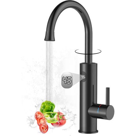 Robinet Électrique,3200W Robinet D'eau Chauffant Avec Chauffe-eau Intégré (1/5)
