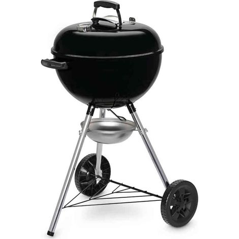 Barbecue a charbon - Weber - Original Kettle - Ø47 cm - Thermometre intégré - Acier émaillé - Clapet d'aération - 6 couverts - Noir