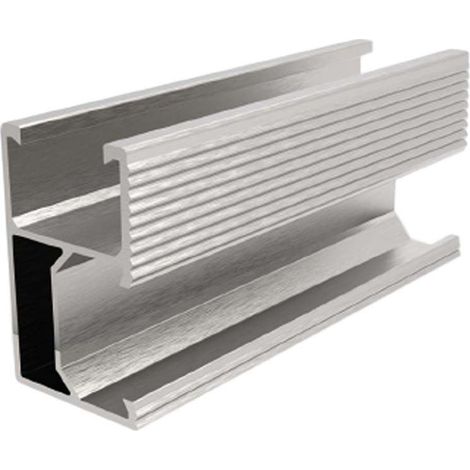 V-Tac – Profilés en aluminium argenté pour panneaux photovoltaïques – Longueur 2 m – Lot de 4 – Fixation robuste et durable