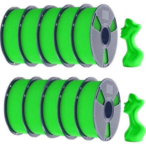 Filament d'impression 3D, haute vitesse, finition mate, Vert (1/2)