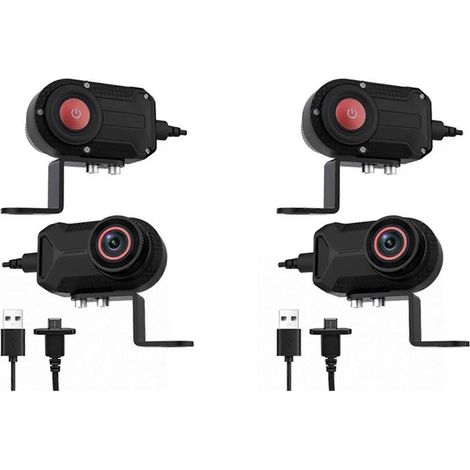2x 2K HD WiFi Motorrad-Dashcam DVR Camcorder IP66 wasserdicht Loop-Aufnahme Videorekorder Dashcam (1/5)