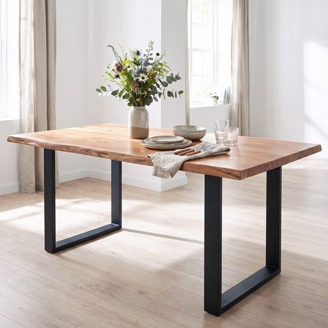 Pieds de table x2 Acier Noir 60x72cm Design Industriel Robuste avec Vis pour Table Basse DIY (1/5)