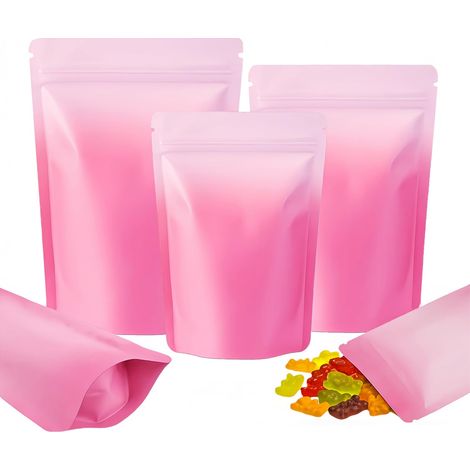 100 Sachet ,Zip Hermétique,Feuille Aluminium,Format 10x15 cm,Stockage Alimentaire (1/5)