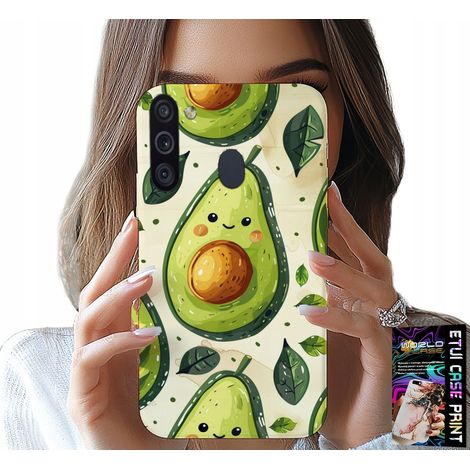 Custodia per Samsung Galaxy A21 - simpatica custodia con avocado sorridente (1/5)