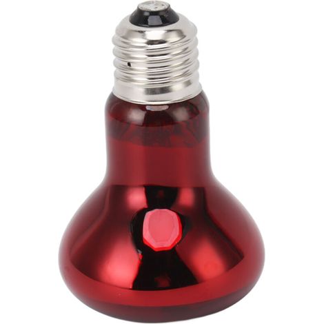 25W E27 Infrarot-Heizlampe für Reptilien, rotes Nachtlicht für Echsen und Bartagamen, 220-240V, Tag- und Nachtheizung für Terrarien.