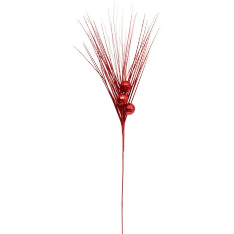 Branche décorative spéciale fêtes Rouge Disco H 74 cm - Feeric Christmas (1/2)