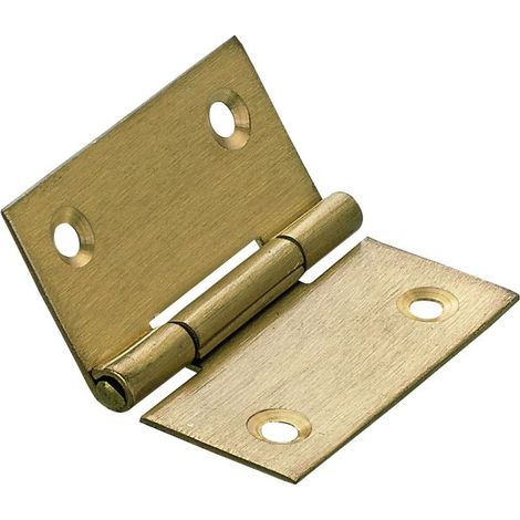 Hettich Käntiges Scharnier Messing, matt, 40 x 40 mm, 1 Stück Klappscharnier