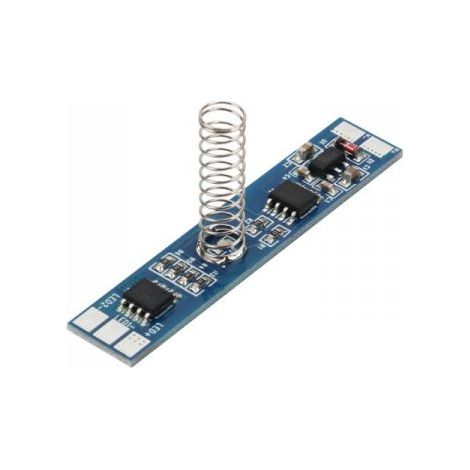 Interruttore LED Dimmer Touch Da Incasso CCT con Memoria 0V e Cambio della Temperatura Colore Tensione di Ingresso 12V-24V DC Tensione di Uscita 12V-24V DC Altezza della Molla 20mm