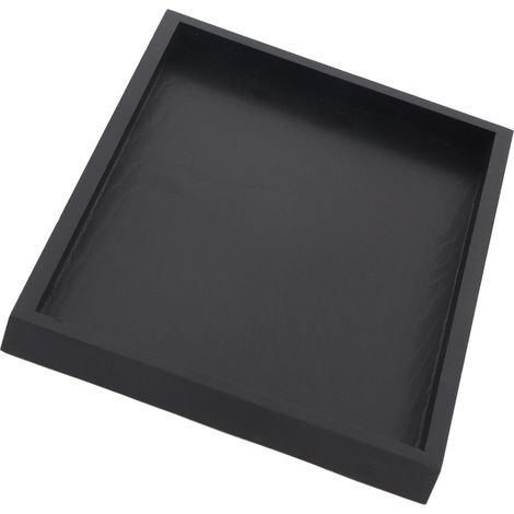 Plateau de service rectangulaire en bois massif pour thé, café et en-cas, 25 x 18 x 2 cm (1/5)
