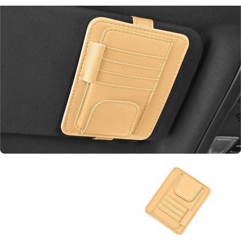Organizer per aletta parasole auto con scomparti per carte - BG
