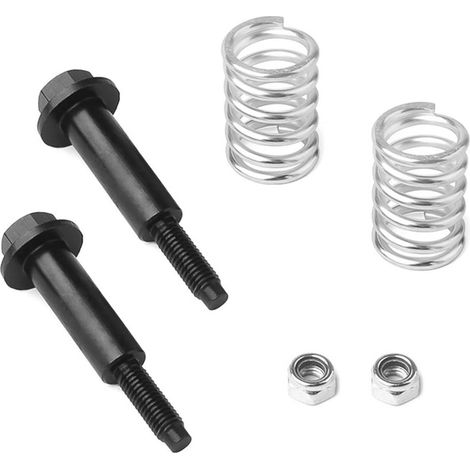 Kit de boulons et de ressorts d'échappement avec ressorts à force pour une connexion sécurisée et un support de composant d'échappement adapté aux applications de rotule et de douille (1/5)