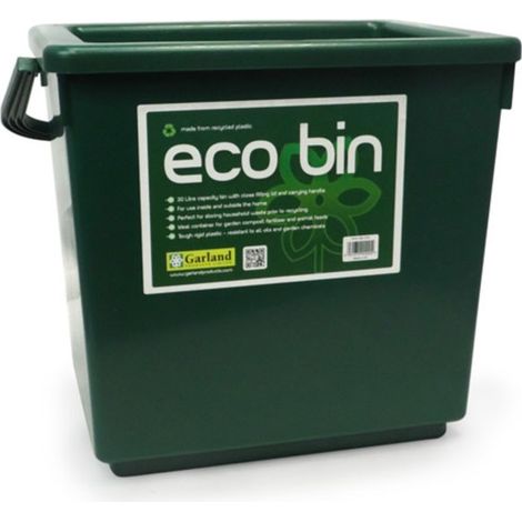 Garland – Réservoir hermétique 30L en PVC – Dimensions 36x29x38cm – Stockage solutions nutritives – Poubelle intérieure – Seau à compost - BIN 30 L (1/2)