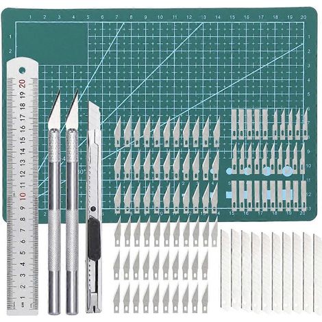 Kit de couteau de précision pour la sculpture et les loisirs créatifs, idéal pour les travaux artistiques DIY. (1/5)