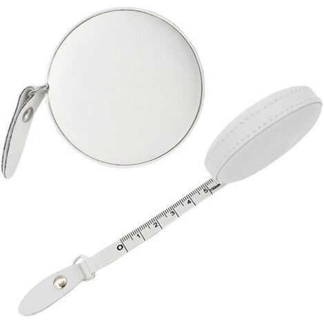 15 Metre Ruban,metre ruban couture Double Face Ruban à Mesurer Rétractable, Souple pour Regime Couture Tailleur mesurer la taille du corps Blanc (1/4)