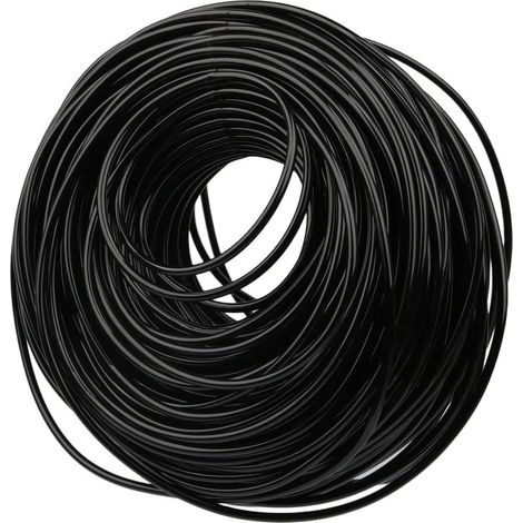 Tuyau d'irrigation goutte à goutte noir (1 mètre) de 1 à 100 m, diamètre 3/5 mm, pour jardin, serre, bonsaï et autres plantes. (1/3)