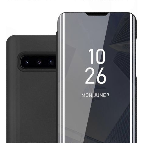 Galaxy S10 Plus Hülle mit Smart View Funktion, Klappschutzhülle für den Bildschirm