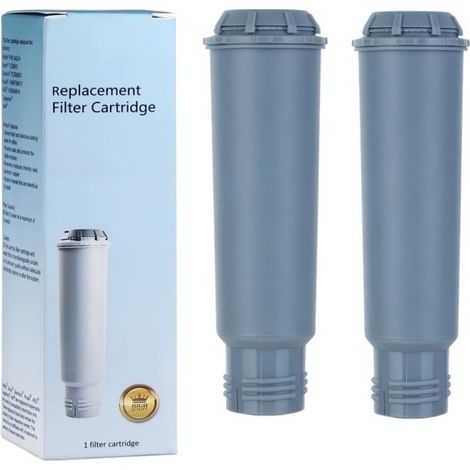 Cartouche filtrante pour machine à café compatible avec Krups Claris F088, purificateur à charbon actif, grise. 1 pièce pèse environ 110 g (2 pièces dans une boîte de couleur). (1/5)