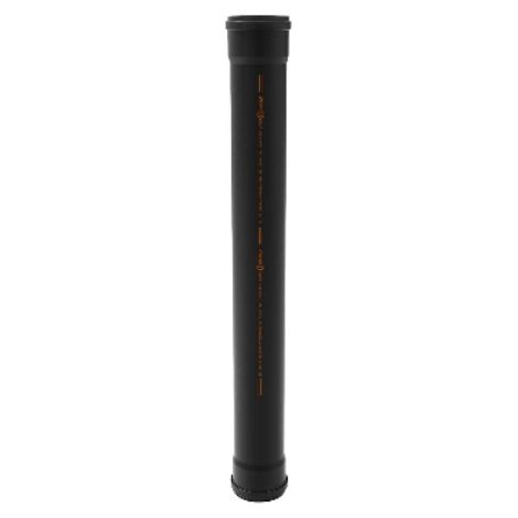 Tubo phono black 2 bicchiere  Diam. 100 lungh. 3000NICOL