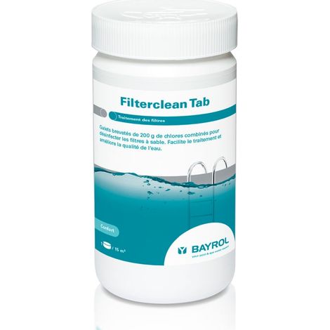 Bayrol Filterclean Tab - Galets désinfectants filtre à sable 1kg
