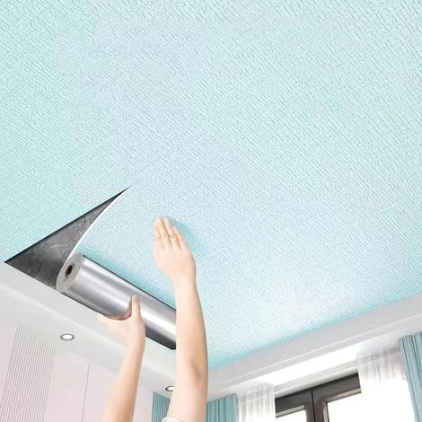 Dekorative Deckenaufkleber 50x500cm - Wasserdichte Deckenpaneele für Wohnzimmer, feuchtigkeitsbeständige Wand- und Deckenverkleidung (1/5)