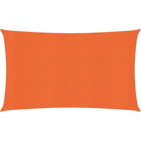 Vela ombreggiante/ombrellone 160 g/m² HDPE 2 x 5 m arancione 020009238