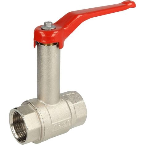 Robinet à bille 1 1/2'' FF/FF en laiton avec broche prolongée