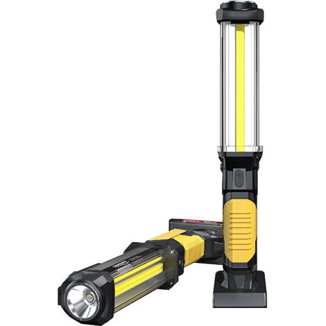 Lampe de Travail COB Rechargeable - Batterie 4000 mAh - Base et Crochet Magnétiques - Puissante - Étanche - Pour Garage et Atelier (1/5)