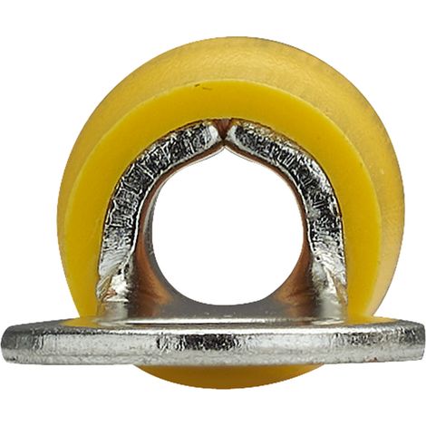 DEBFLEX - COSSE A OEILLET PRE-ISOLE Ø 5 MM JAUNE SACHET DE 10 - 711023 (1/5)