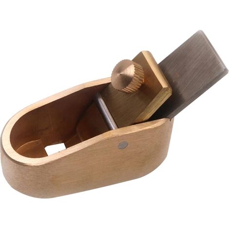 Konvexer, gebogener Hobel aus Messing für Geigenbauer und Instrumentenbauer (Violinen, Bratschen, Cello)