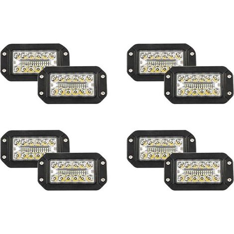 pezzi 12V 6 pollici Faro da lavoro a incasso 26 LED super luminosi Proiettore fari auto