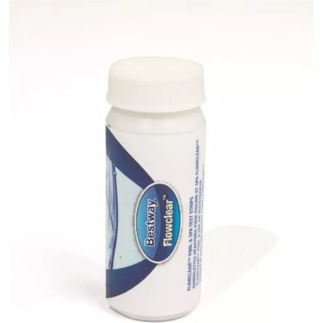 strisce test 3 funzioni cloro, ph e alcalinita' per piscine fuori terra e lay-z-spa bestway - cod. 58142 (1/3)