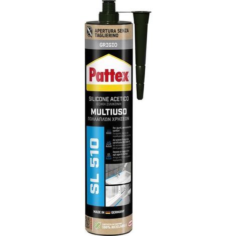 ESPOSITORE SILICONE ACETICO MULTIUSO 'SL 510' mix 12 pz da gr 280  - PATTEX