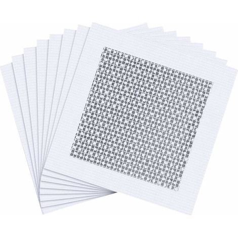 Paquete de 8 parches de reparación de paredes de fibra de vidrio para paneles de yeso - Para cubrir grietas y agujeros en cercas de vinilo - Parches de aluminio autoadhesivos (1/4)