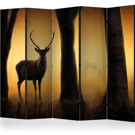 Paravent 5 Volets "Deer in His Natural Habitat" 172x225cm (1/2)