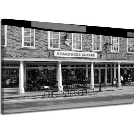 Starbucks Architektur-Leinwanddruck 120x70 cm