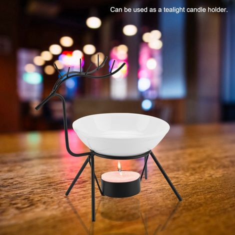 Dekorativer Kerzenhalter aus Eisen in Hirschform für ätherische Öle, Kerzenhalter für Zuhause, Tischdekoration, elegantes Geschenk (1/5)