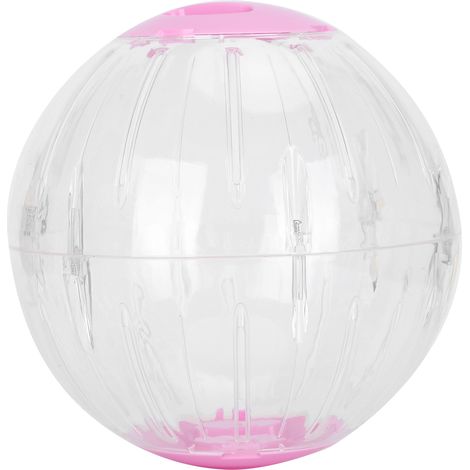 Balle d'exercice pour hamster doré, jouet de course, balle de jogging transparente rose de 18,5 cm (1/5)