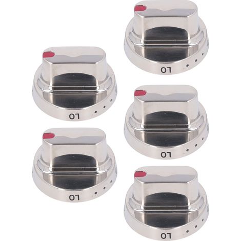 5 Boutons de Cuisinière à Gaz en Acier Inoxydable, Poignées de Contrôle pour DG64-00472A DG64-00473A (1/5)