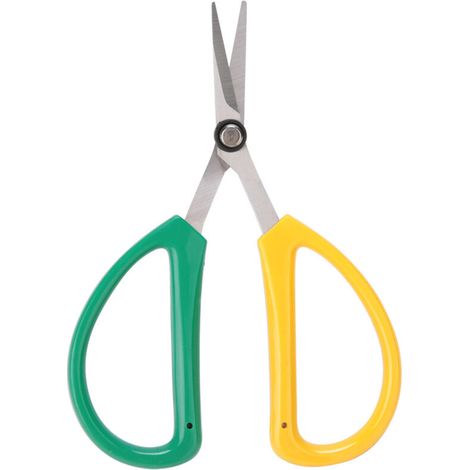 Ciseaux de Jardinage Professionnels en Acier Inoxydable ManoMano Expert avec Lame Dentelée Anti-Dérapage et Poignée Ergonomique PP 45° pour Taille Précise des Plantes Fleurs et Arbres 14.5cm 64g