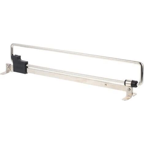 Portant à vêtements coulissant – pour rangement à domicile, gain de place dans la garde-robe – Argenté – 300 mm (1/4)