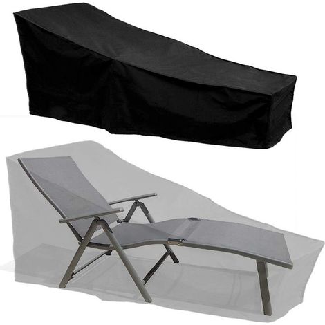 Telo di copertura per lettino prendisole Toivize - Oxford 210D - Impermeabile UV - 208x76x41x79 cm Nero con cinghie e borsa per il trasporto incluse (1/5)