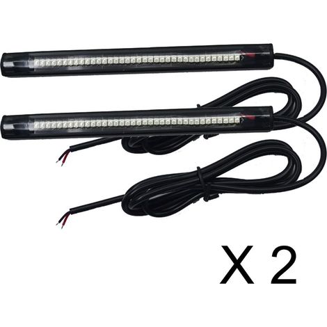 2x15cm 36led pvc strip Universal Motorcycle Bike Amber LED Turn Signal Indicator Blinker Light 12v (1/5)