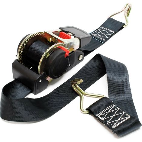 Sangle d’arrimage 3m x 50mm traction 750 dan pes crochet s tendeur à cliquet