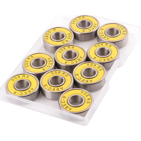 10 Stück ABEC 9 reibungsfreie Kugellager für Inlineskates