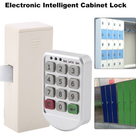 Panneau en plastique ABS, bouton électronique numérique intelligent à code de verrouillage de porte d'armoire