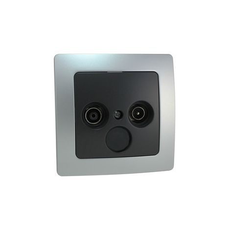 TV + Radio Einbau-Antennenfuß SILBER/GRAU