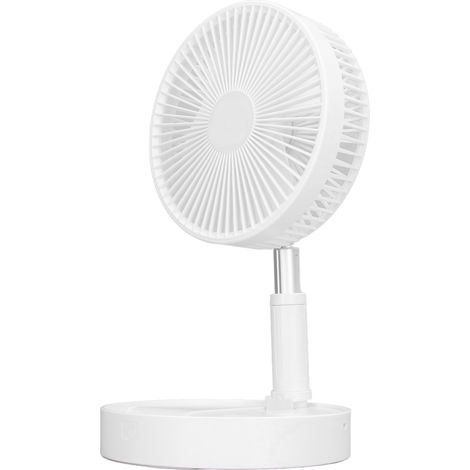 Ventilateur sur pied Peacefair silencieux, pliable télescopique, portable rechargeable avec batterie intégrée 7200mAh, usage domestique, sans fil, stationnaire, autorisé. (1/5)