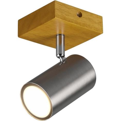 Spot da Interno a Led in Metallo Nickel Opaco