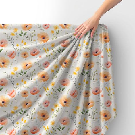 Royal Samt Stoff Polyester Zum Nähen - Motiv Blumen - RDX2417